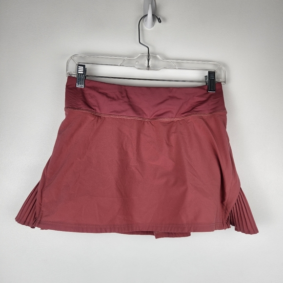 Lululemon Play Off The Pleat Skirt Skort Mauve Size 4 - Picture 1 of 7